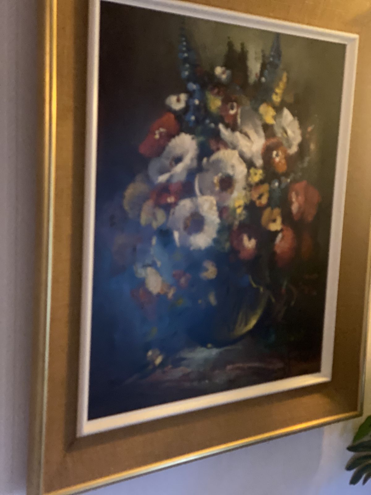 R Fabre Original 1960s Oil Painting photo for sale
