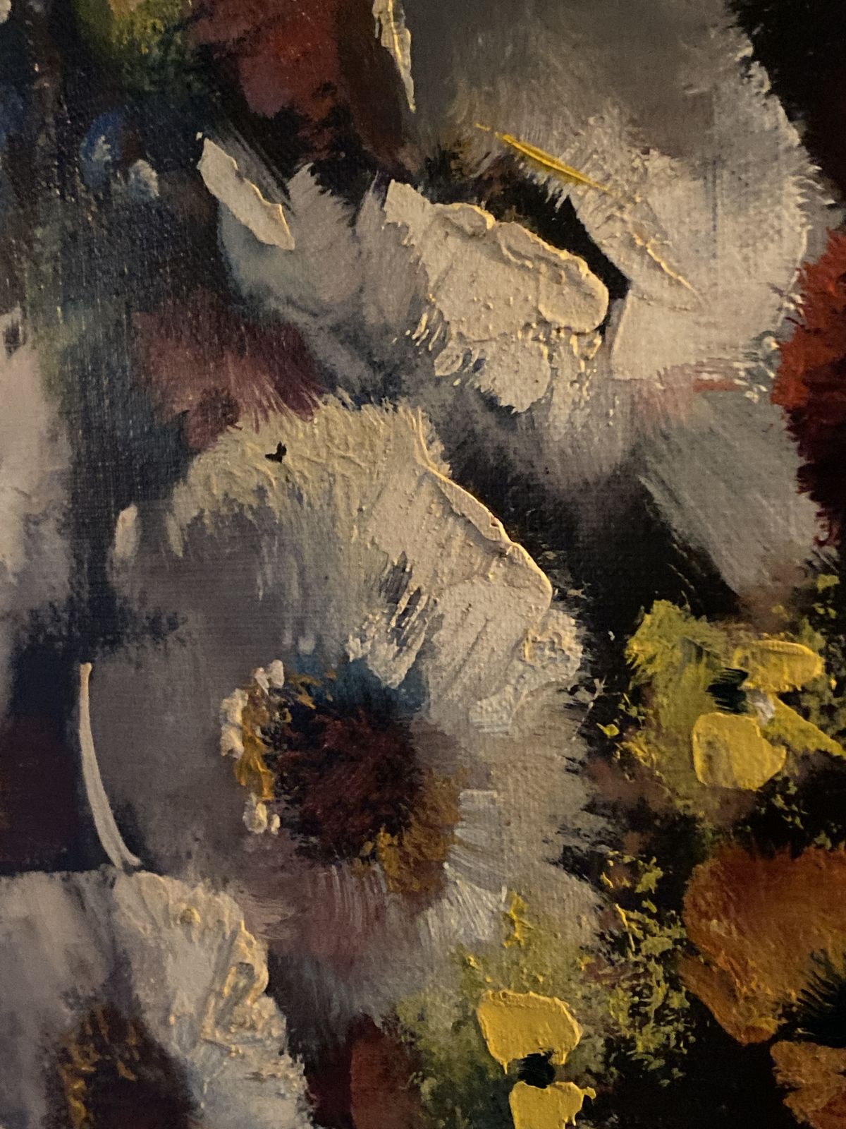 photo furniture R Fabre Original 1960s Oil Painting