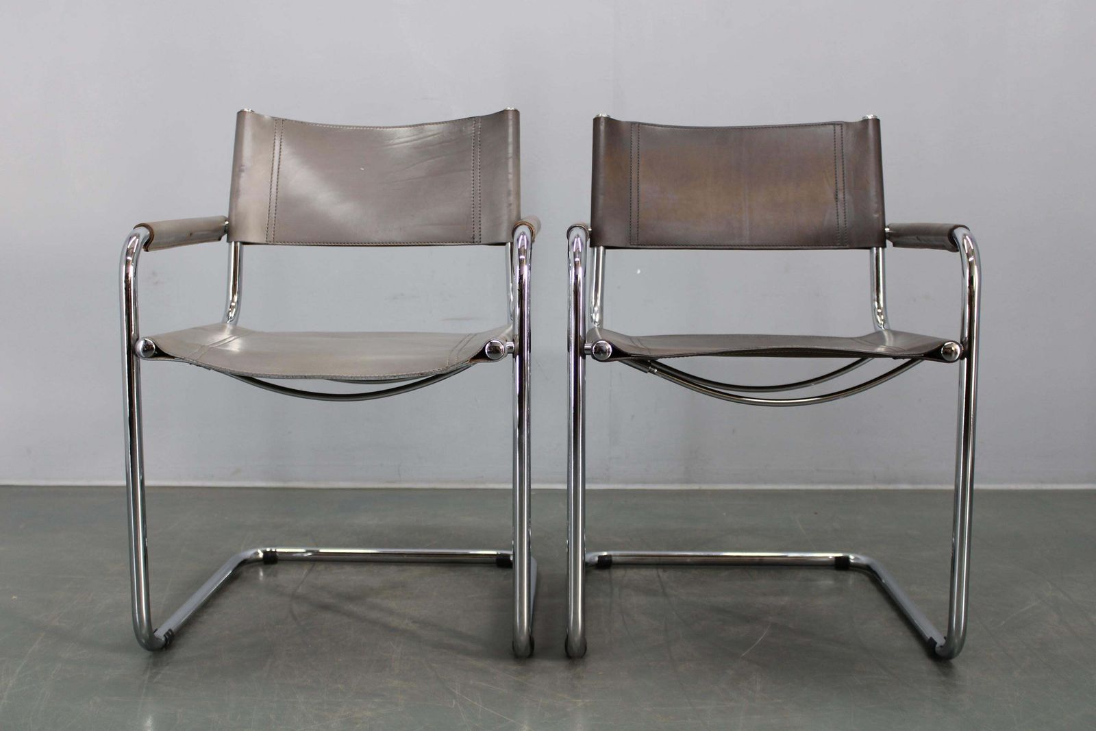 Set Of Four Bauhaus Cantilever Armchairs By Mart Stam, Italy photo vintage