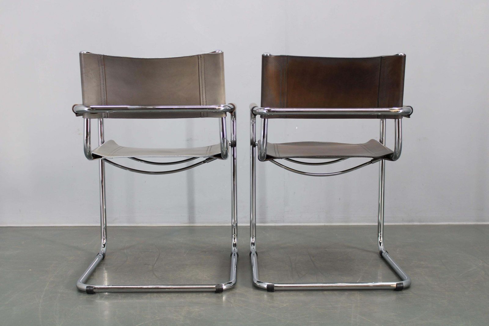 photo for sale Set Of Four Bauhaus Cantilever Armchairs By Mart Stam, Italy