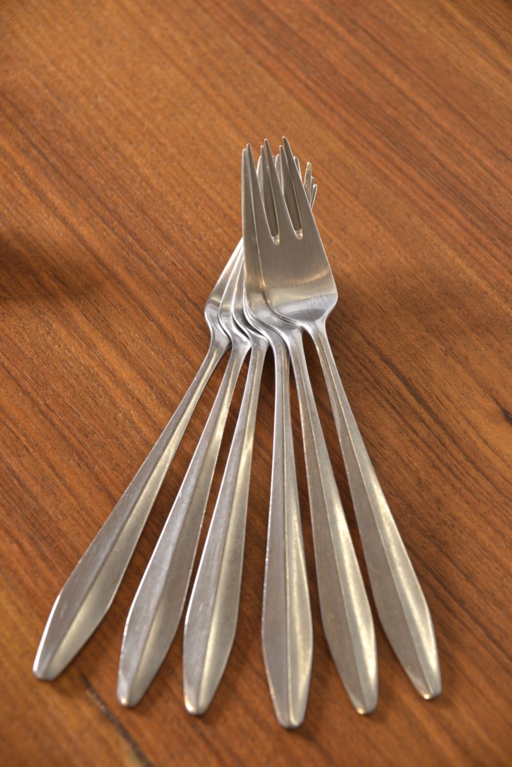 Home Decor Midcentury Cased Norstaal Inka Stainless Steel 6 Setting Cutlery Set Erik Herlow Norway photo