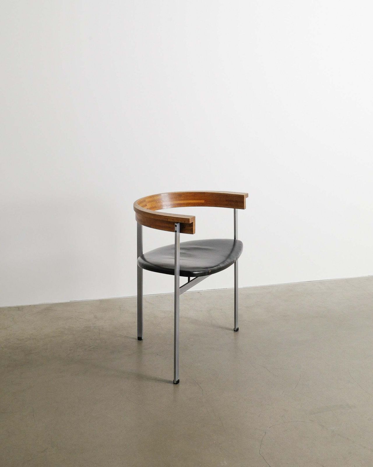Danish Mid Century Poul Kjaerholm "Pk11" Wooden Leather Office Armchair By E. Kold, 1960s