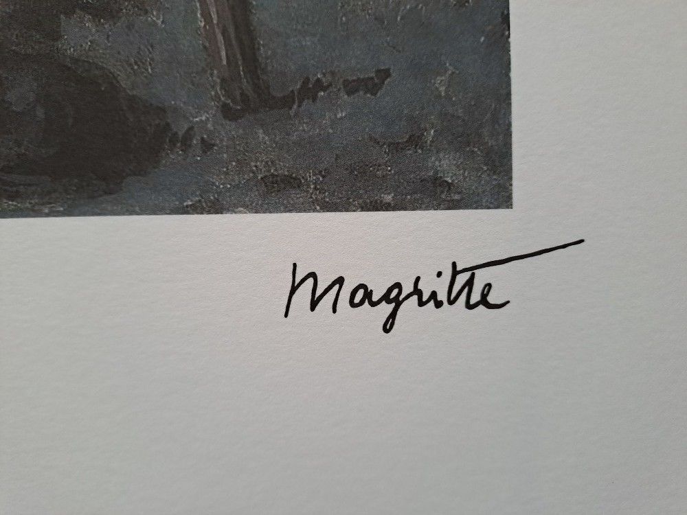 René Magritte – “The Therapist”, 1937 Signed Limited Edition Lithograph With Certificate photo vinterior