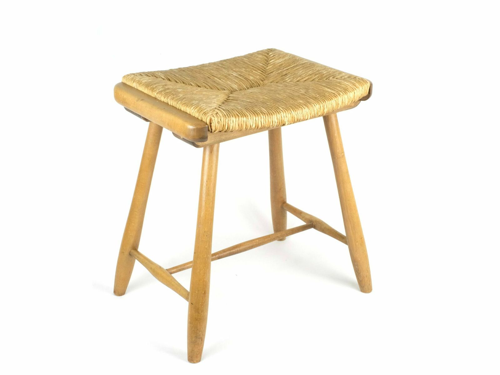 A Scandinavian Beech Stool, 1960s