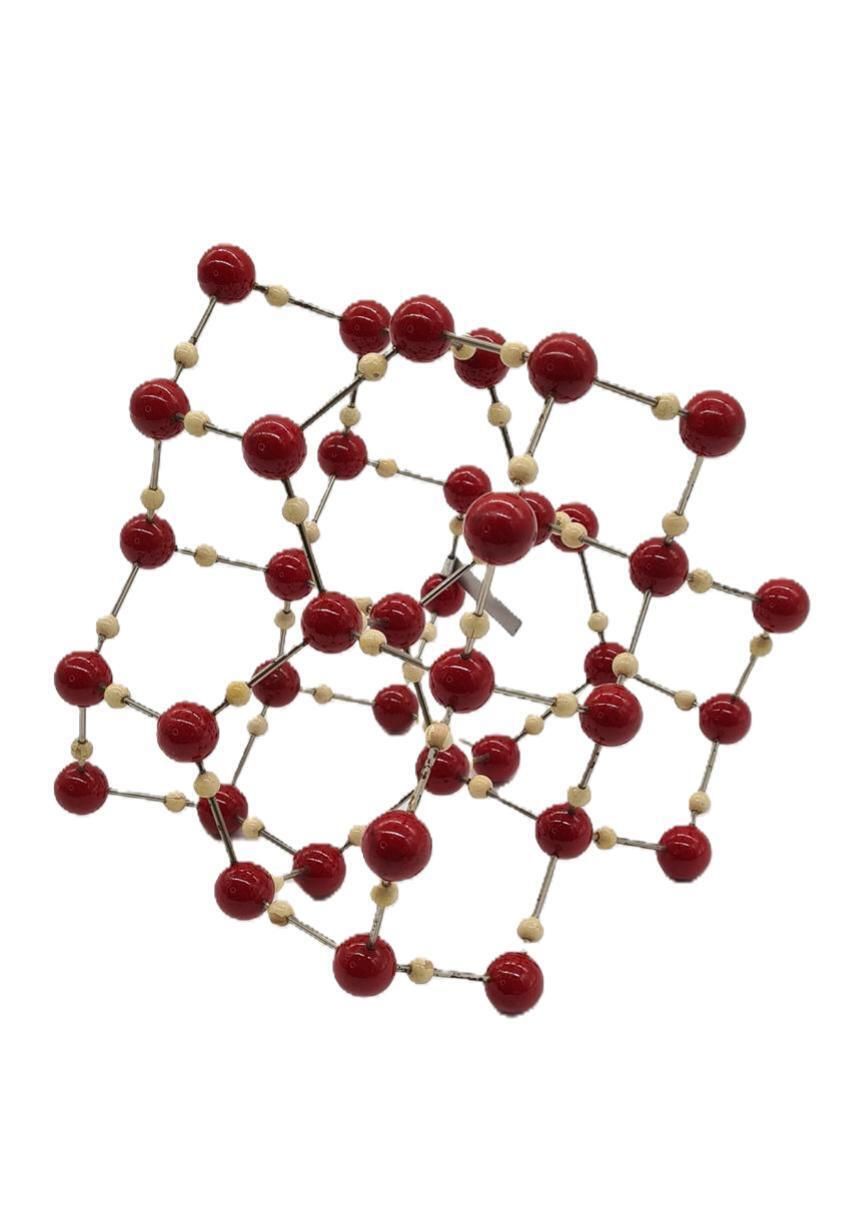 Molecular Model Of Ice Crystal, Vintage, Mid Century, Czechoslovakia, 1950s.