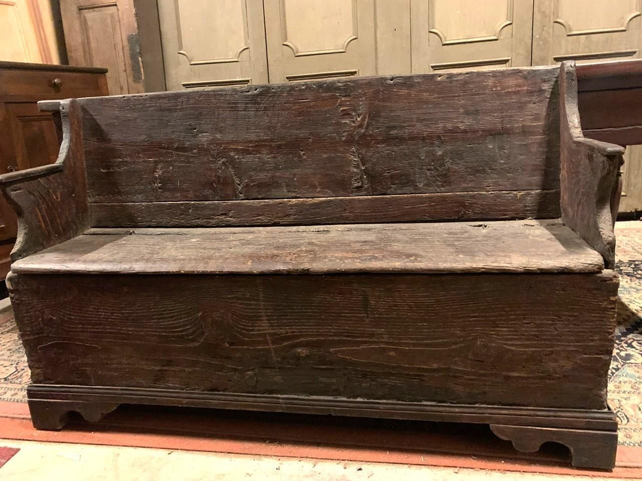 Solid Wood Chest, Opening Seat, Italy photo Furniture