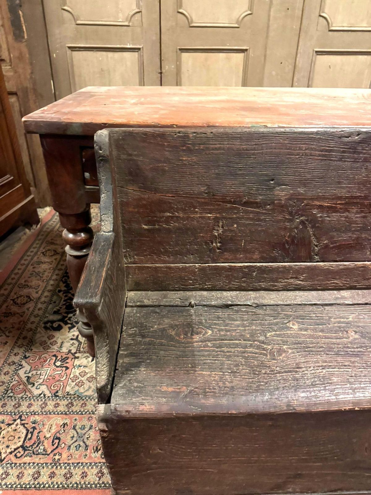 Solid Wood Chest, Opening Seat, Italy photo vinterior