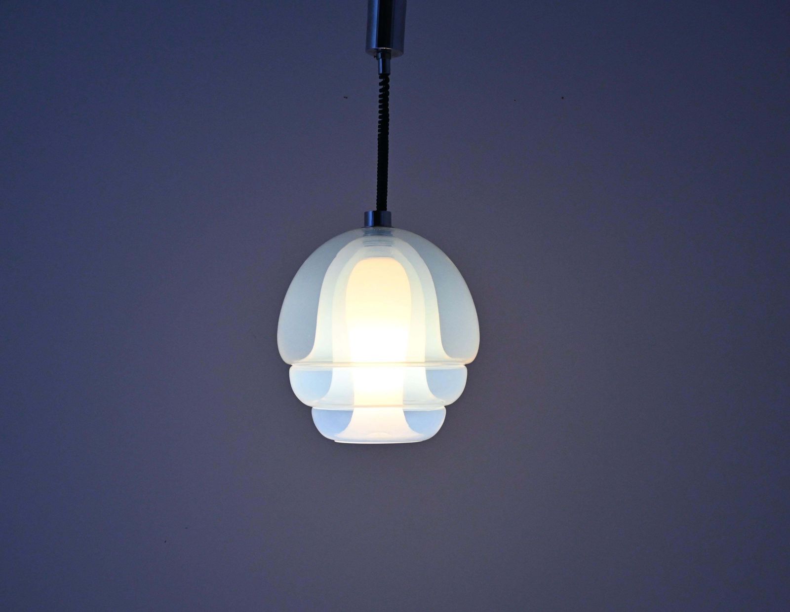 Ls 134 Medusa Glass Hanging Lamp By Carlo Nason For Mazzega, 1960s photo Lighting
