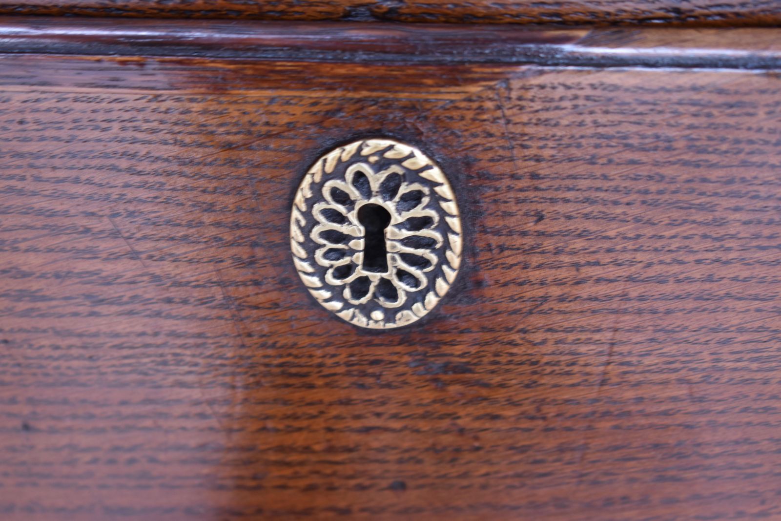 18th Century George III Oak Chest Of Drawers photo vintage