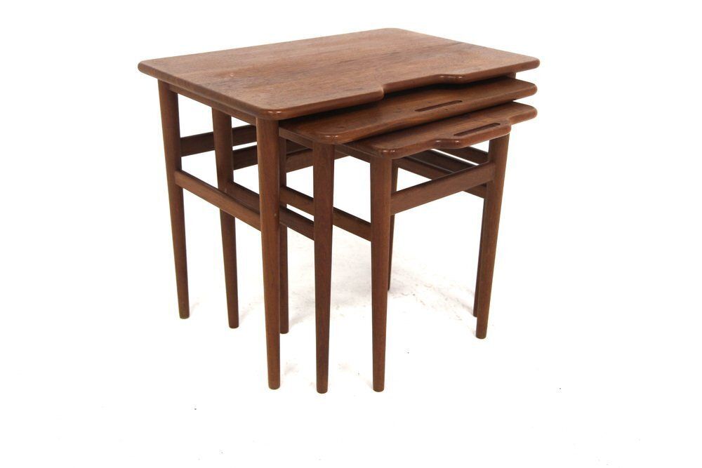 Nesting Tables In Rosewood, Denmark, 1960s, Set Of 3