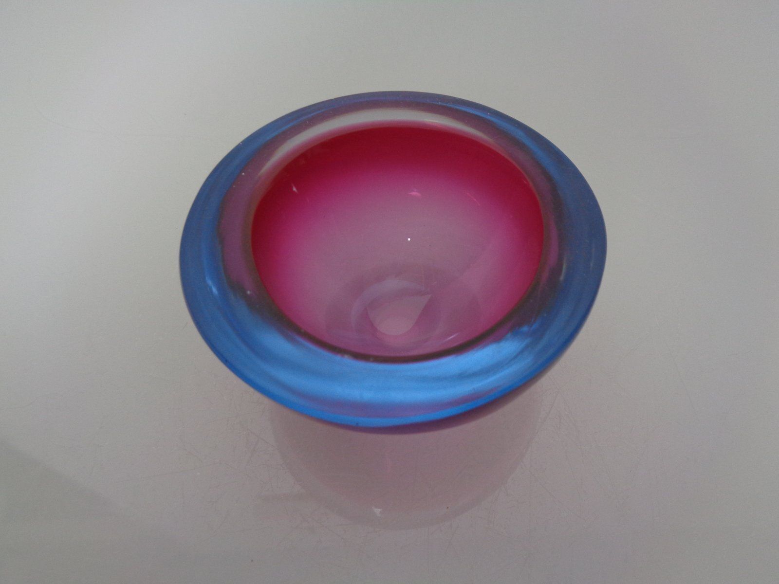 Sommerso Murano Glass Ashtray, Italy, 1960s photo 209.0