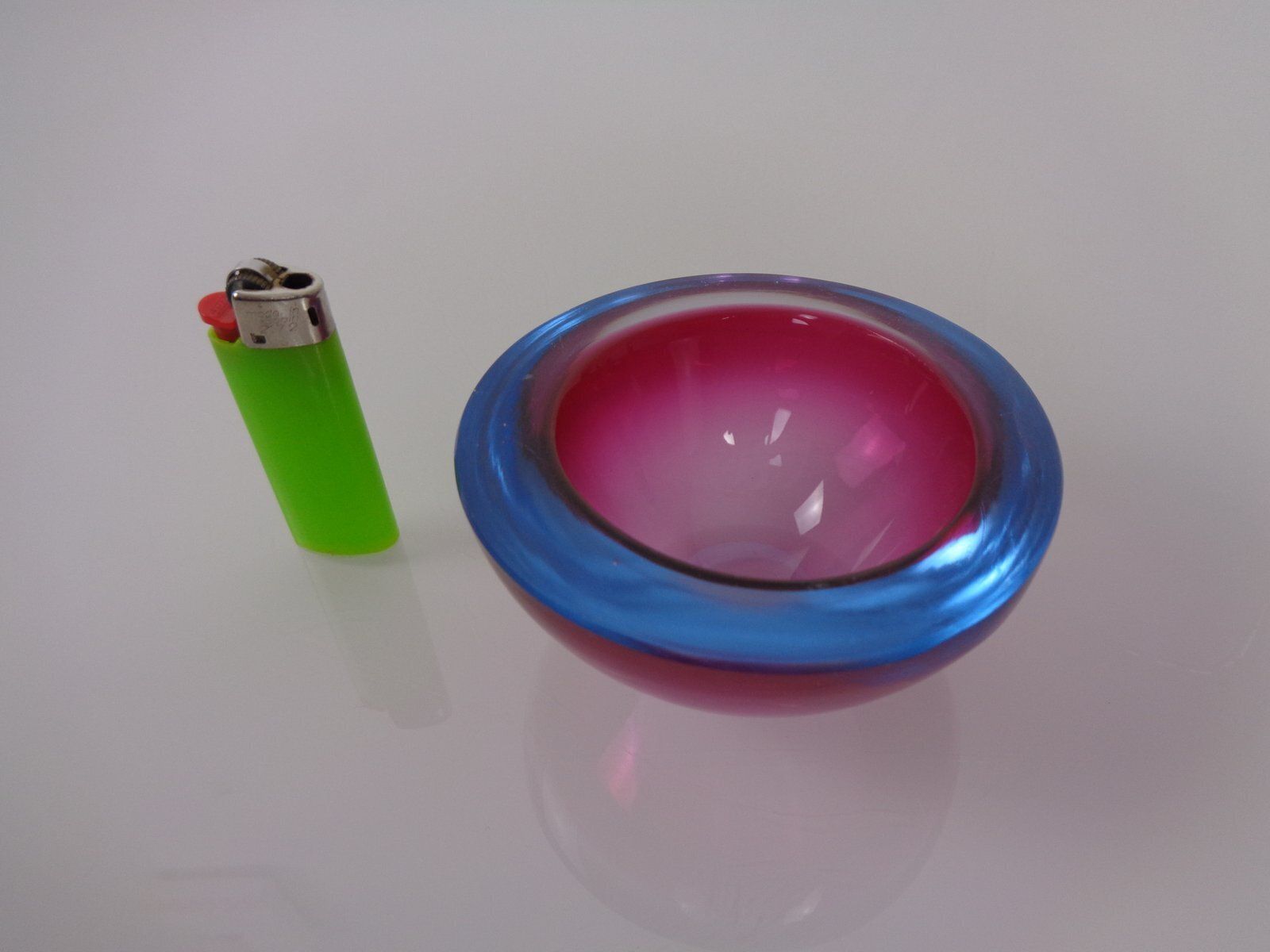 Sommerso Murano Glass Ashtray, Italy, 1960s photo vinterior
