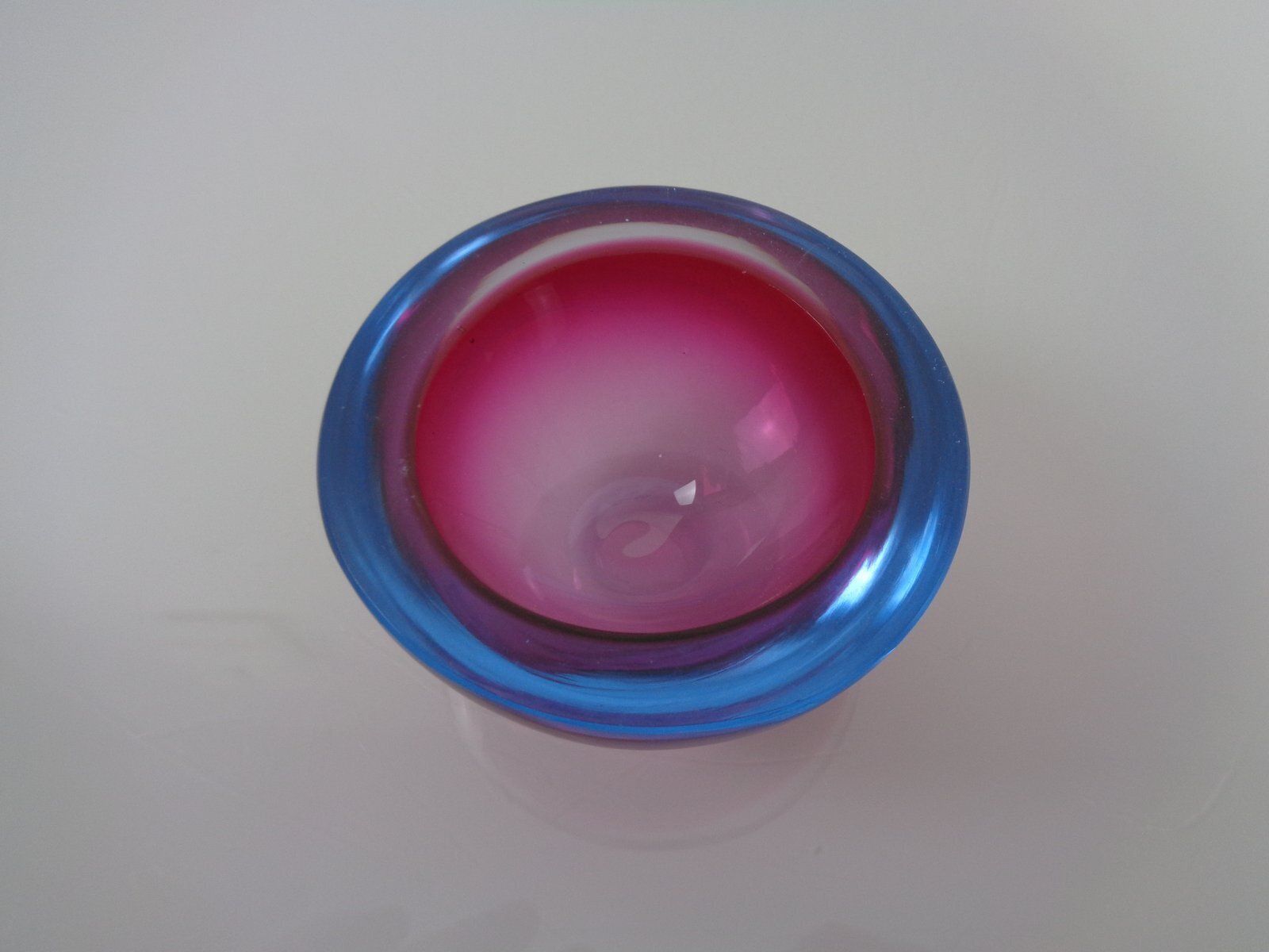 Sommerso Murano Glass Ashtray, Italy, 1960s photo buy