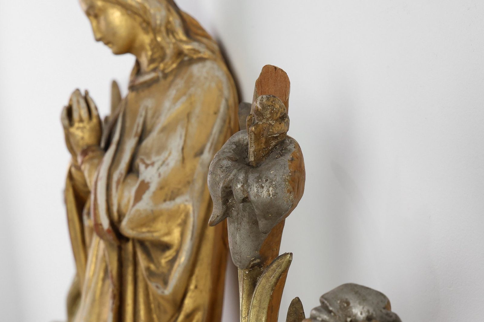 19th Century French Carved Oak Statue Of The Holy Virgin photo 1937.0