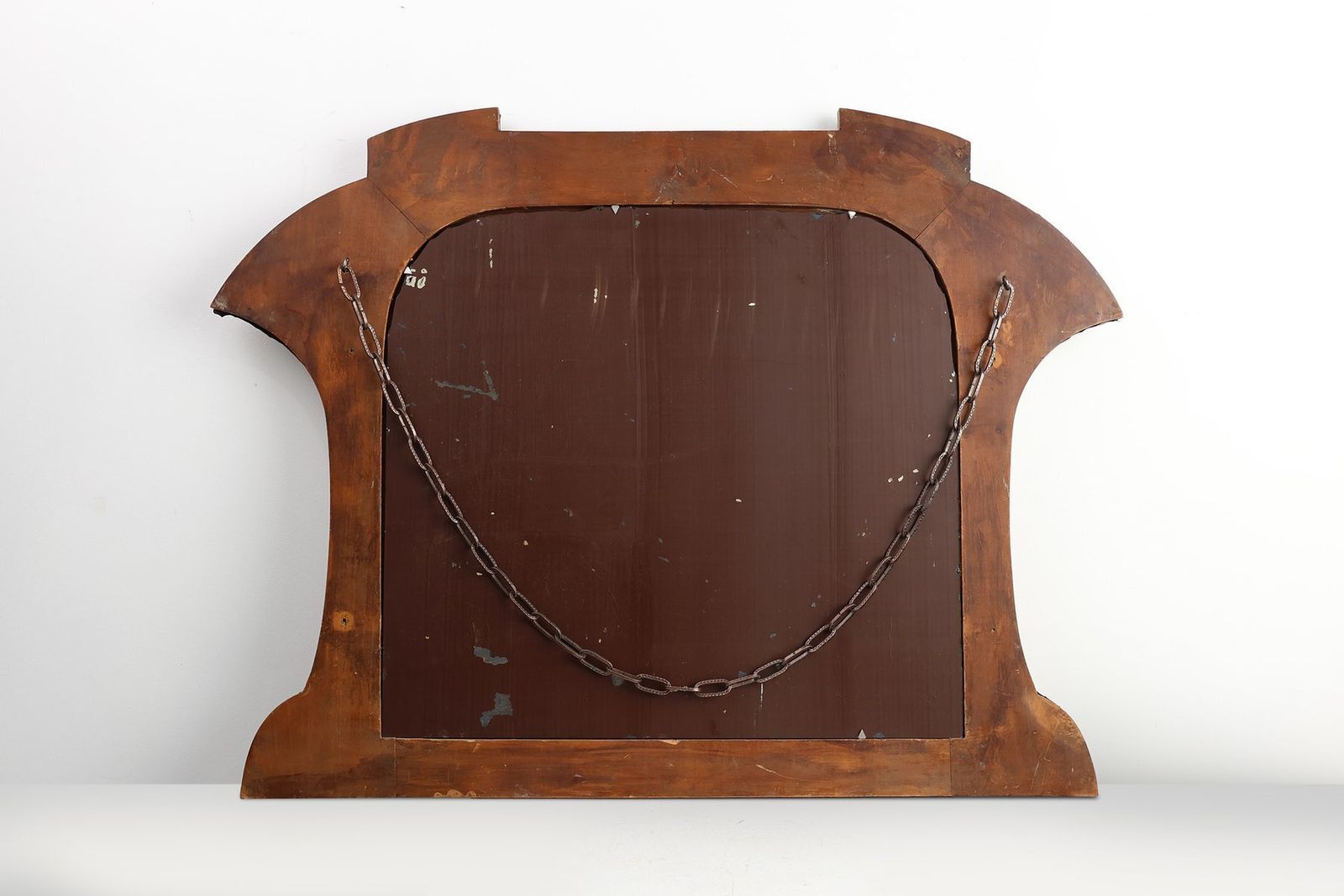 photo vinterior Art Nouveau Mirror In Brass And Glass From A.H. Villaket, France, 1910s