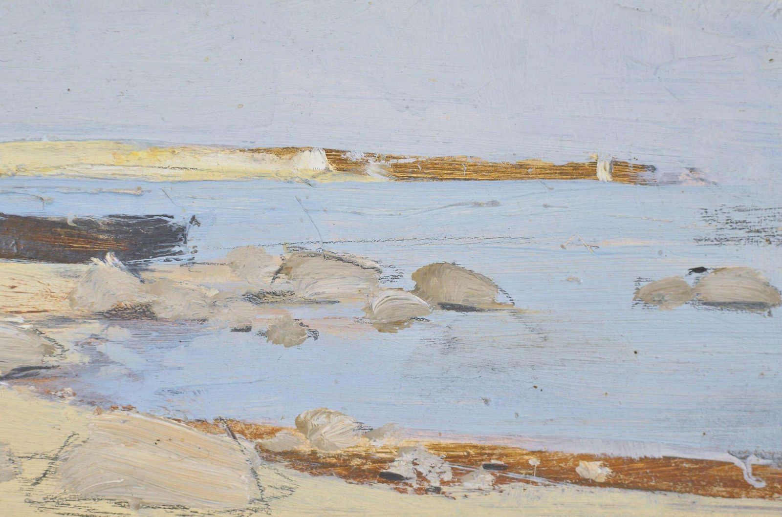 Janis Osisseaside. 1969. Oil On Canvas. 30x50 Cm1969 photo furniture