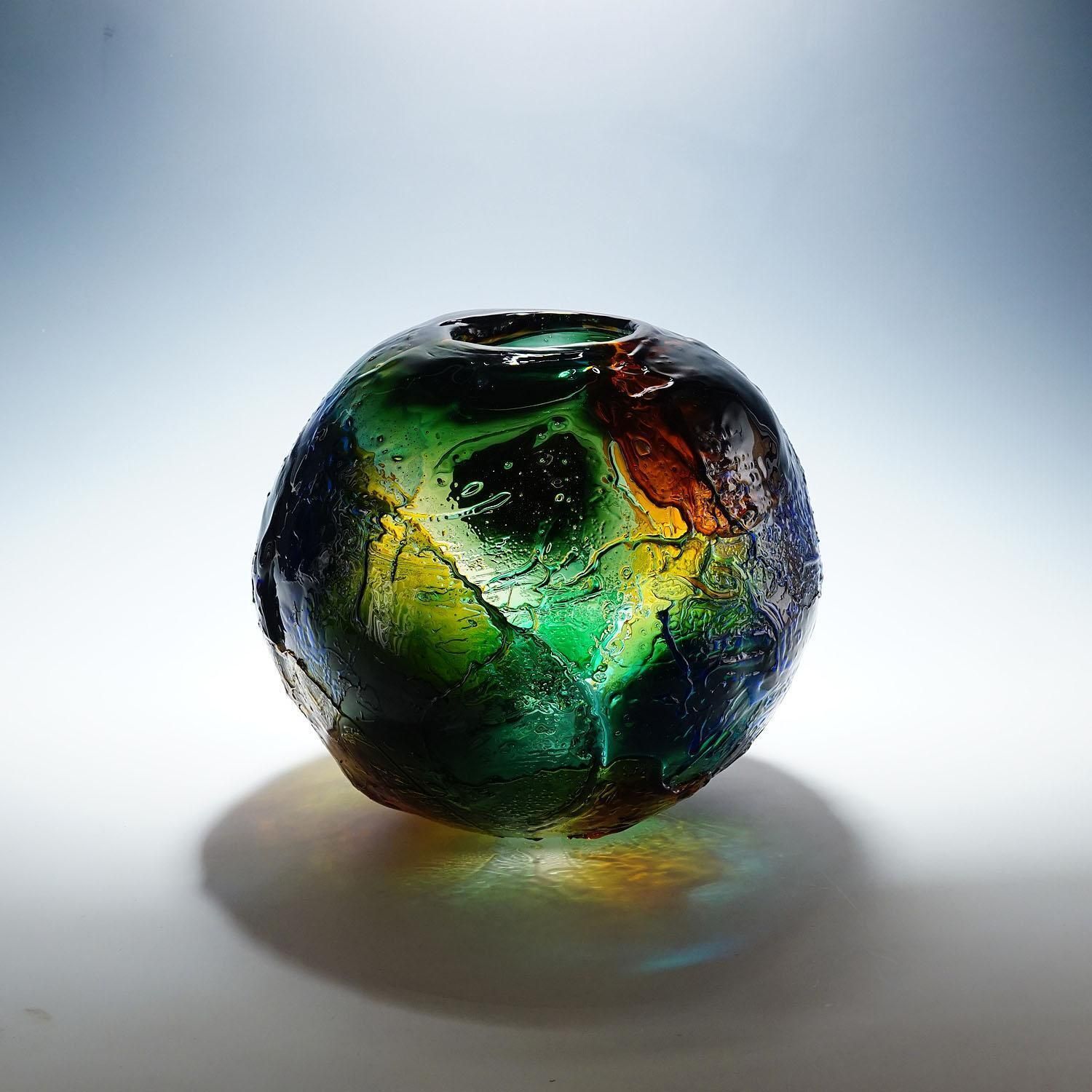 Large Spherical Vase Geacolor By Gae Aulenti For Venini, Murano, 1995 photo furniture
