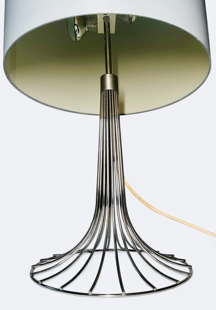 Chrome Table Lamp By Verner Panton For Fritz Hansen, Denmark, 1960s photo Lighting