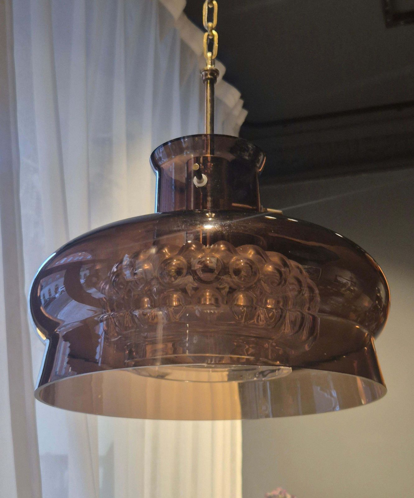 Scandinavian Modern Classic, Glass Pendant By Carl Fagerlund For Orrefors, 1970s photo 3398.0