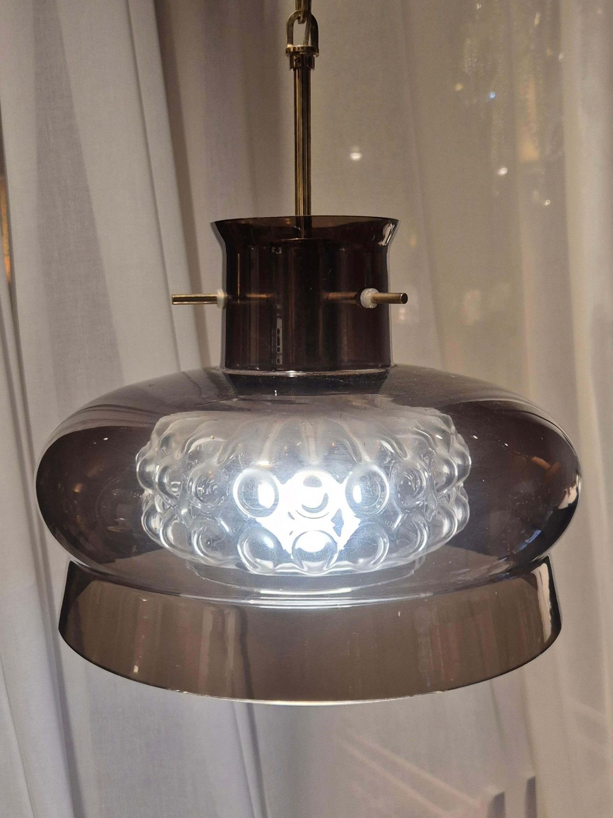 photo furniture Scandinavian Modern Classic, Glass Pendant By Carl Fagerlund For Orrefors, 1970s