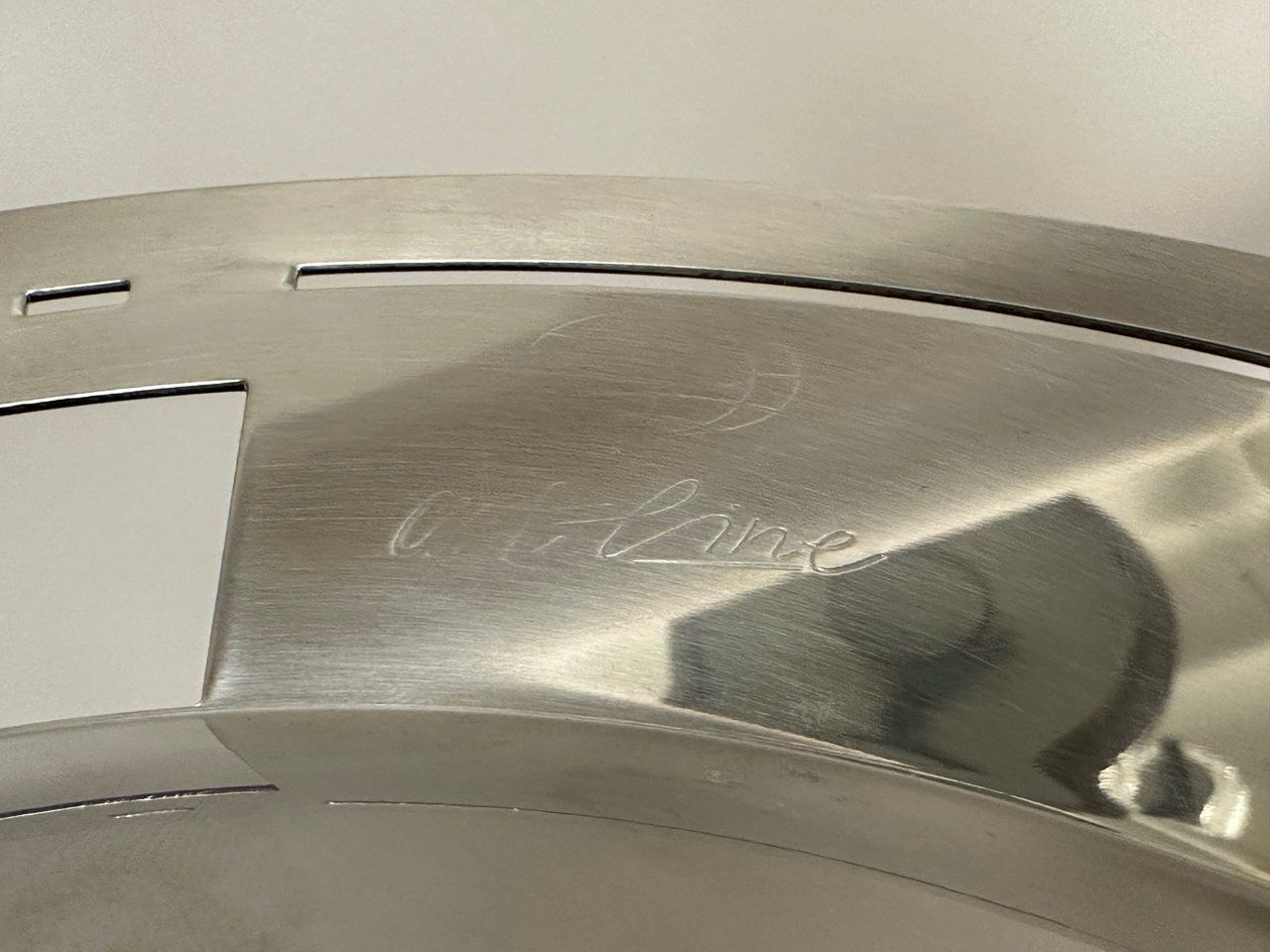 Stainless Steel Bowl By Julie Chamberlain For Amc Art Line, 1990s photo buy