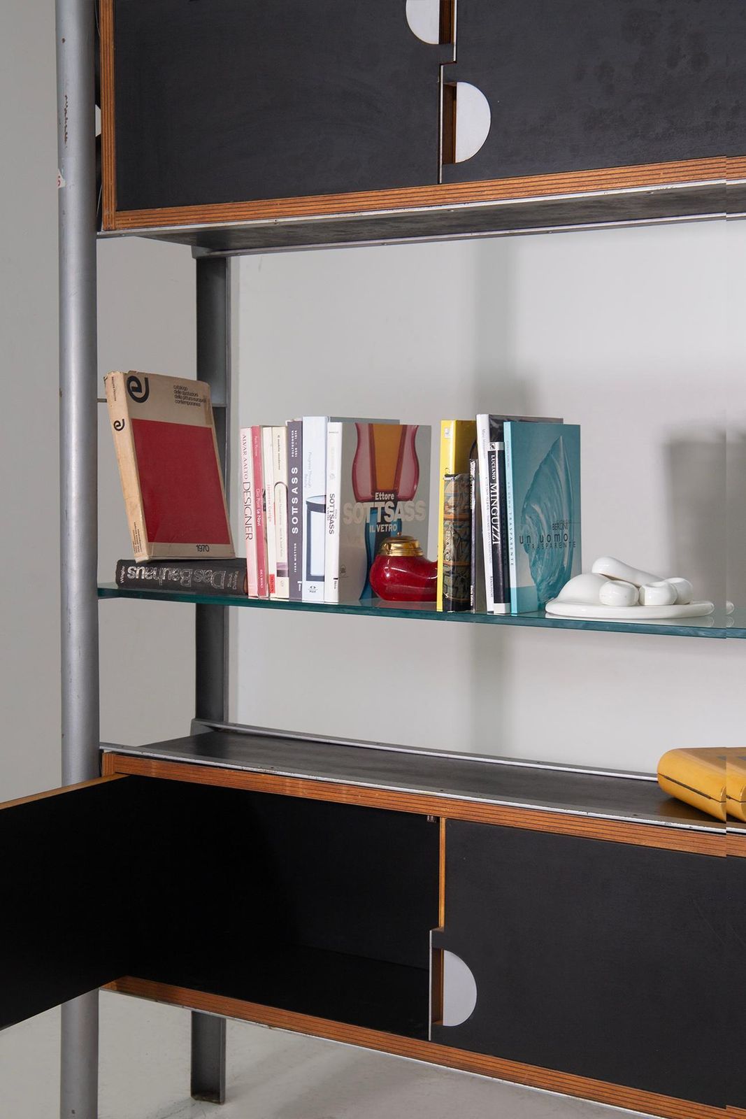 photo for sale Italian Modular Ferrotipi Bookcase Room Divider, G. Malacrida & P. Resmini