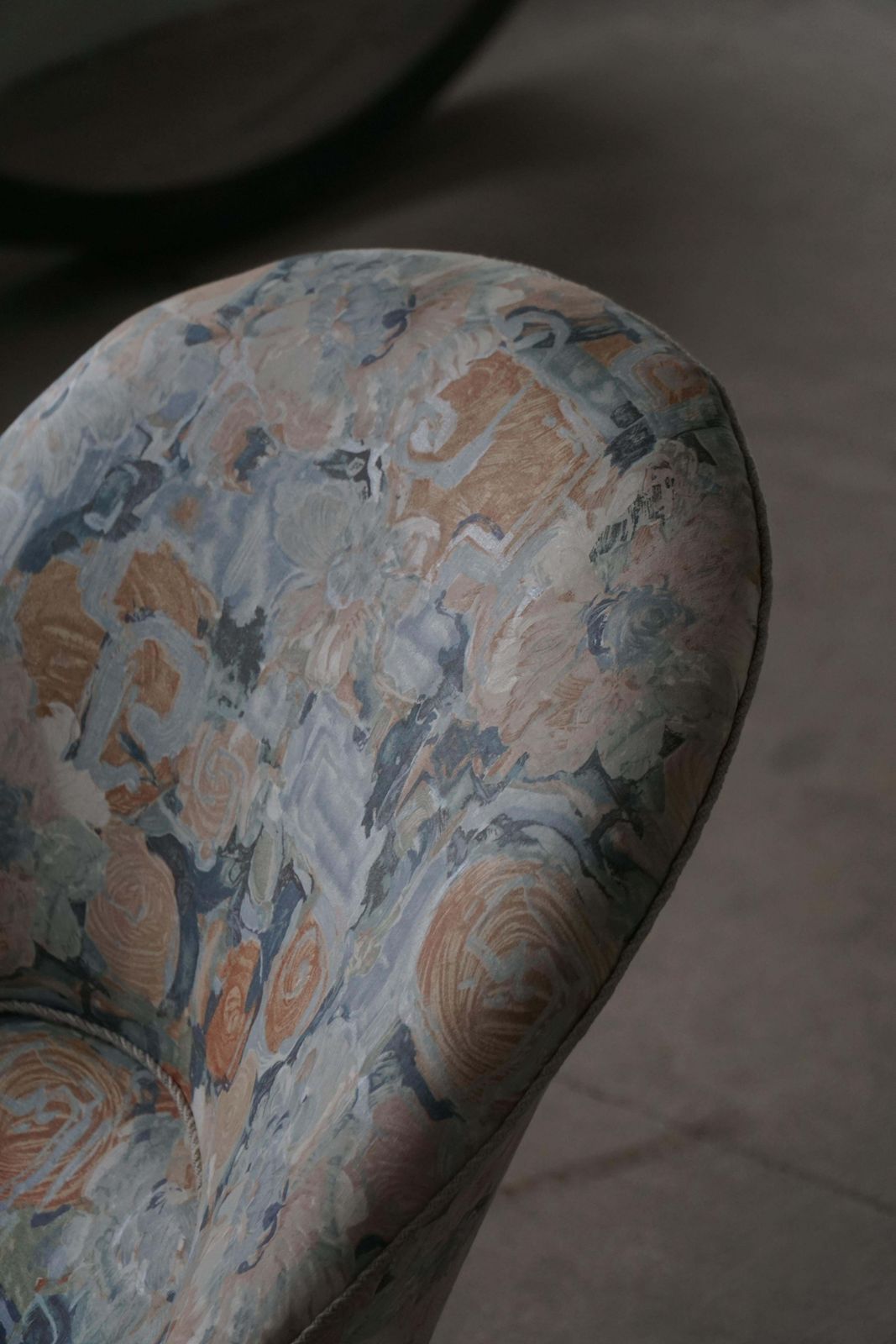 Vintage Chaise Lounge/Canape With Floral Upholstery, Danish Modern, 1950s photo vinterior