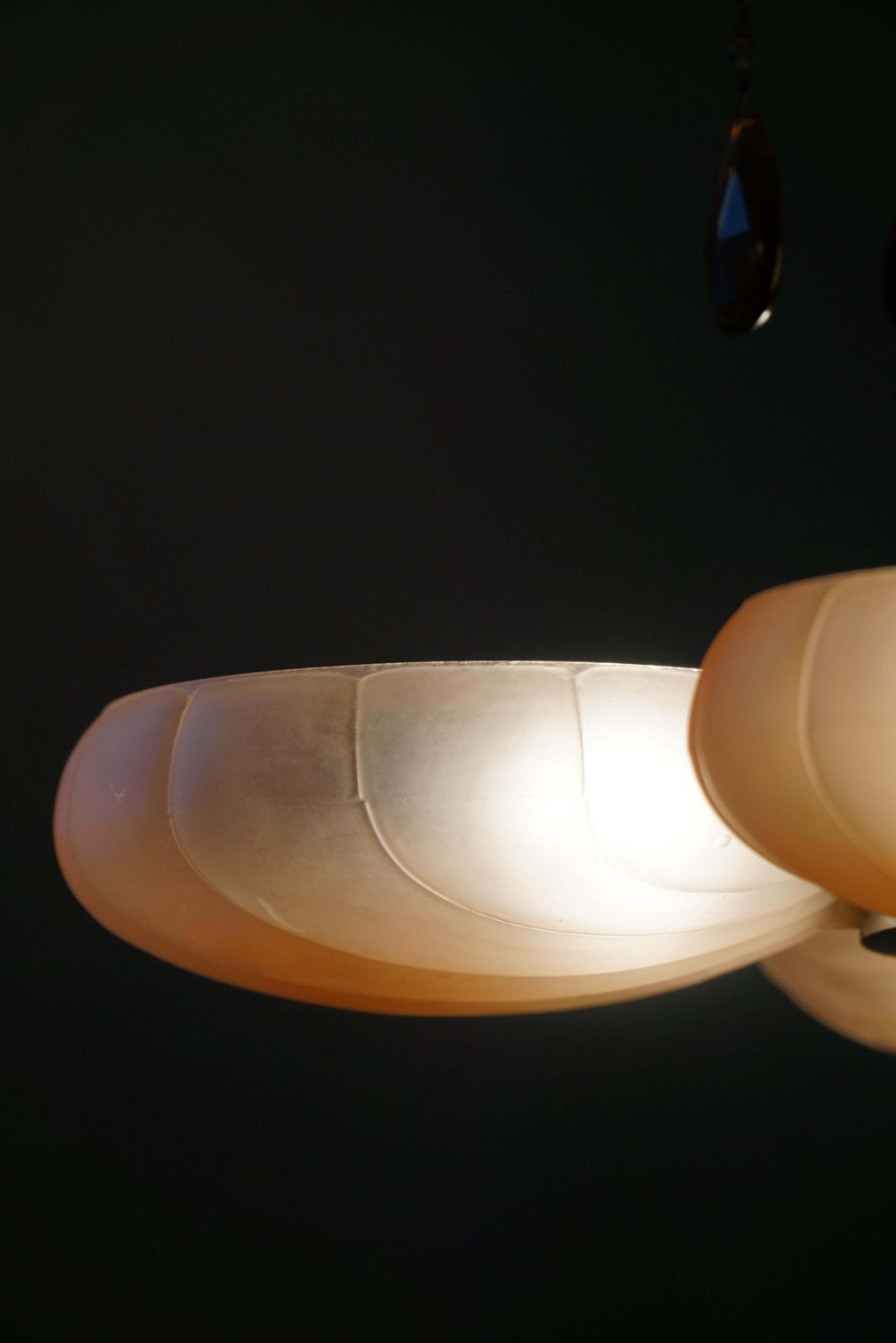 Harald Notini Chandelier, Böhlmarks, Model. 10374, Swedish Art Deco, 1930s photo vintage