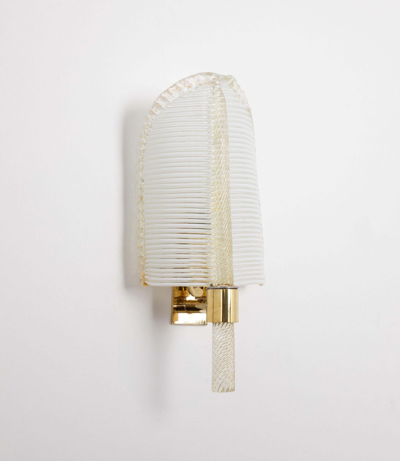 Pair Of Murano Glass Wall Sconces By Barovier & Toso, Italy, 1970s photo furniture