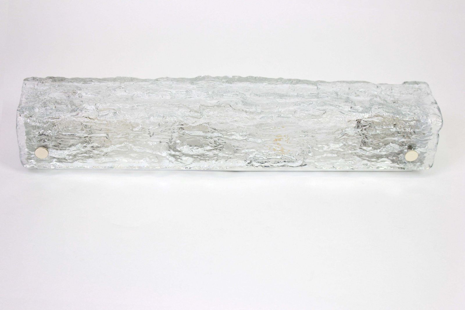 photo for sale 1 Of 2 Sets Of Large Murano Ice Glass Vanity Sconces By Kaiser, Germany, 1970s