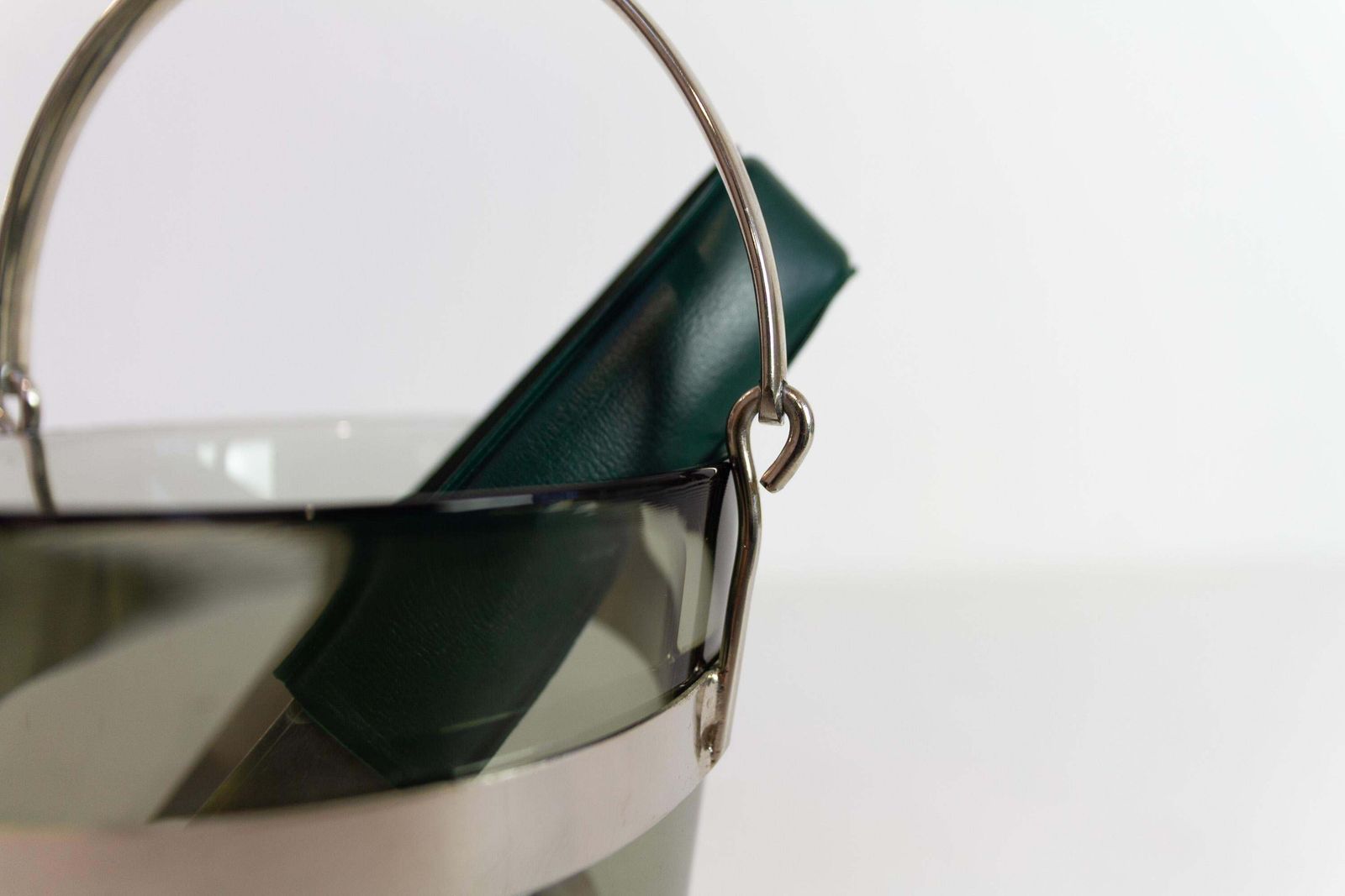 photo for sale Swedish Glass Ice Bucket By Sven Palmqvist For Orrefors, 1960s.