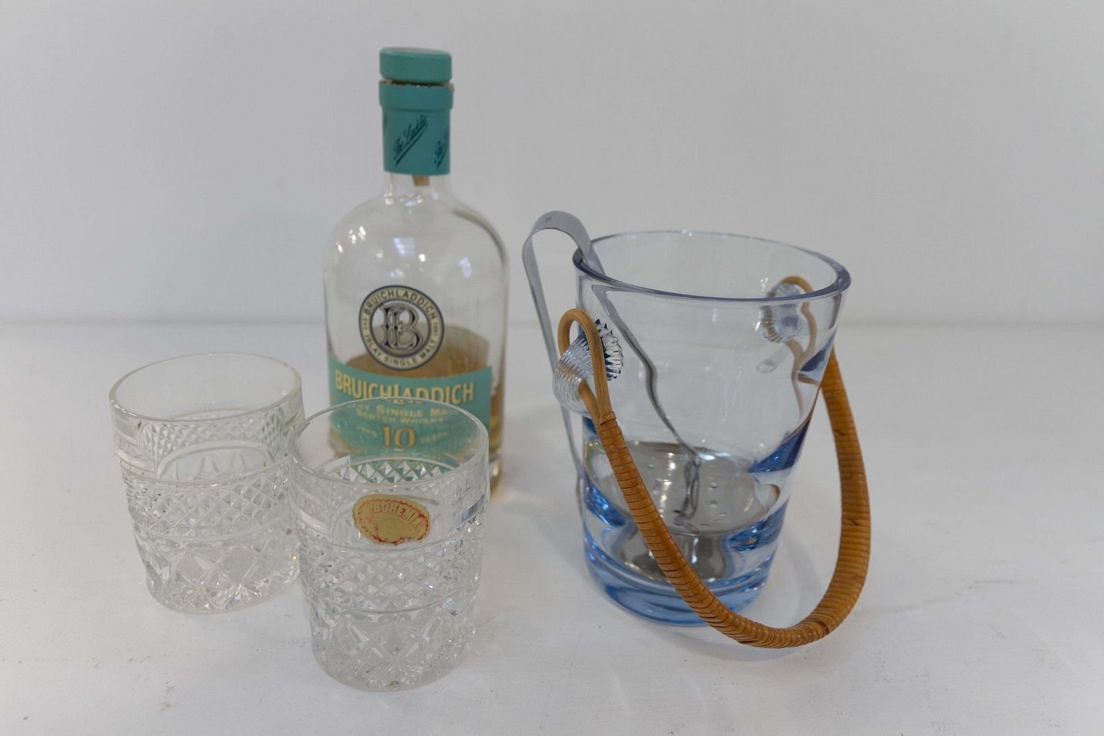 Danish Glass Ice Bucket By Per Lütken For Holmegaard, 1960s. photo for sale
