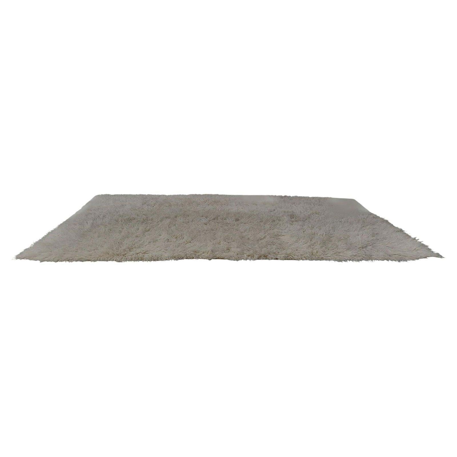 Tulu Rug In Soft Ivory Wool, Italy 1970s
