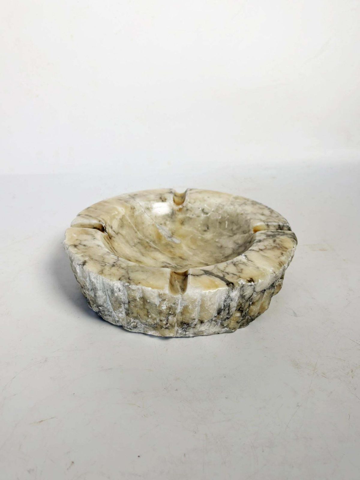 White Marble Ashtray, France, 1970 photo furniture