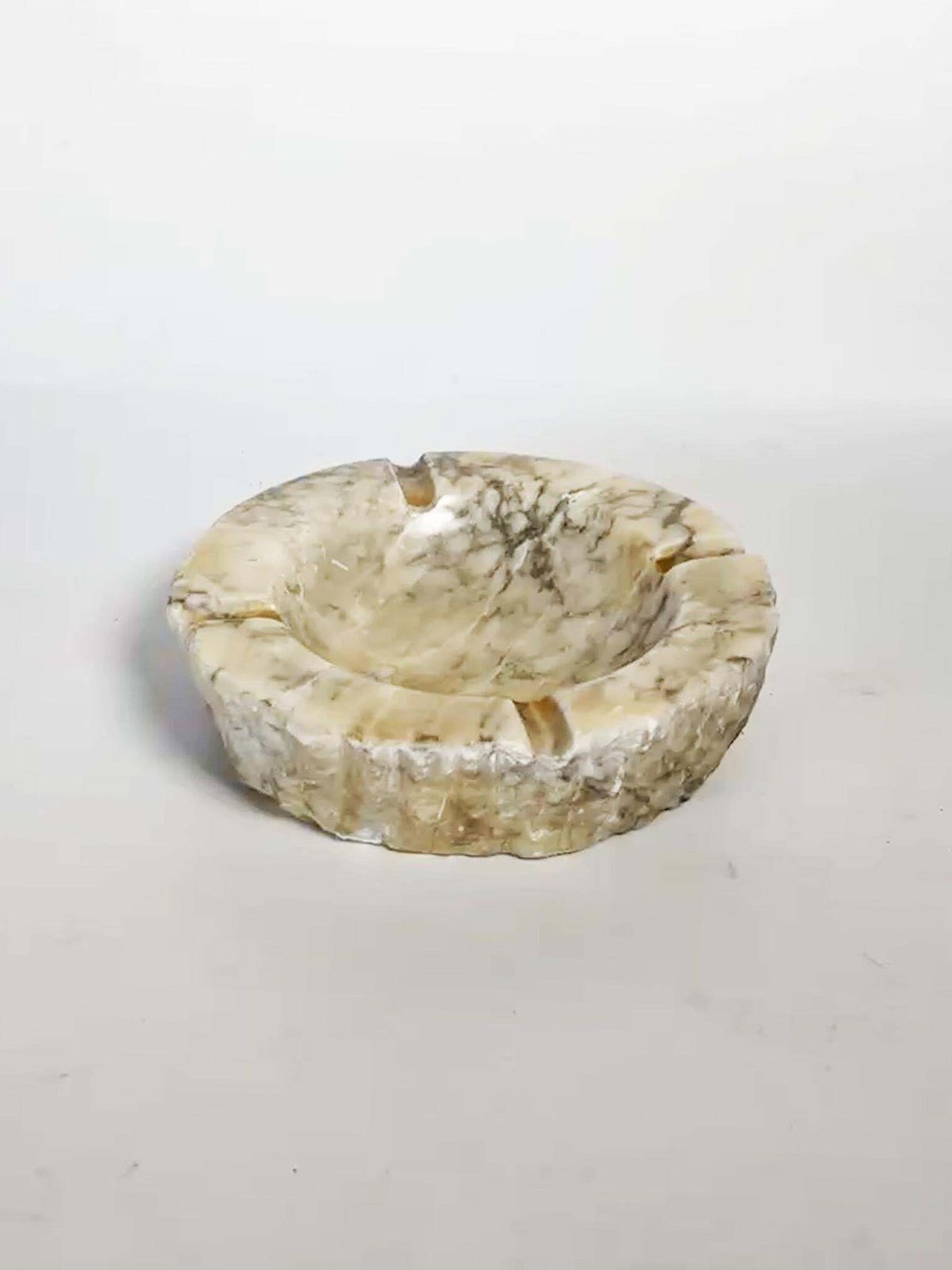 White Marble Ashtray, France, 1970 photo buy