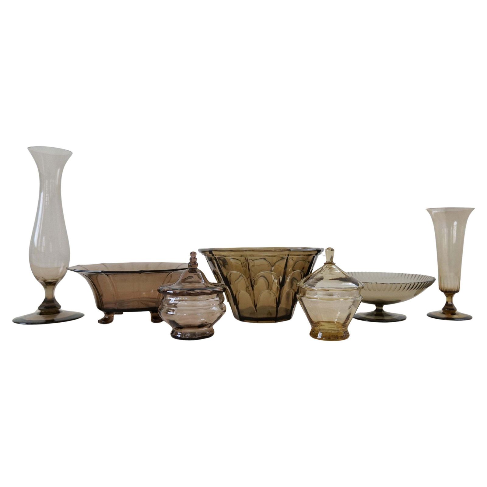 Art Deco Collection Of 7 Sculpture Vessels And Vases Sweden 1920s