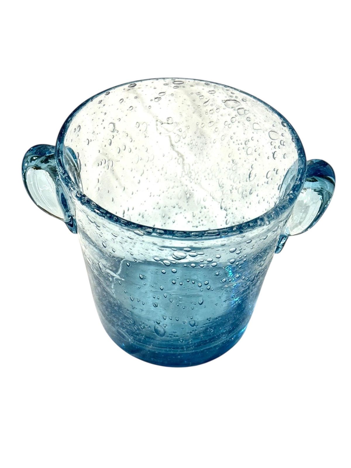 Biot Blue Bubble Glass Champagne Bucket photo 417.0