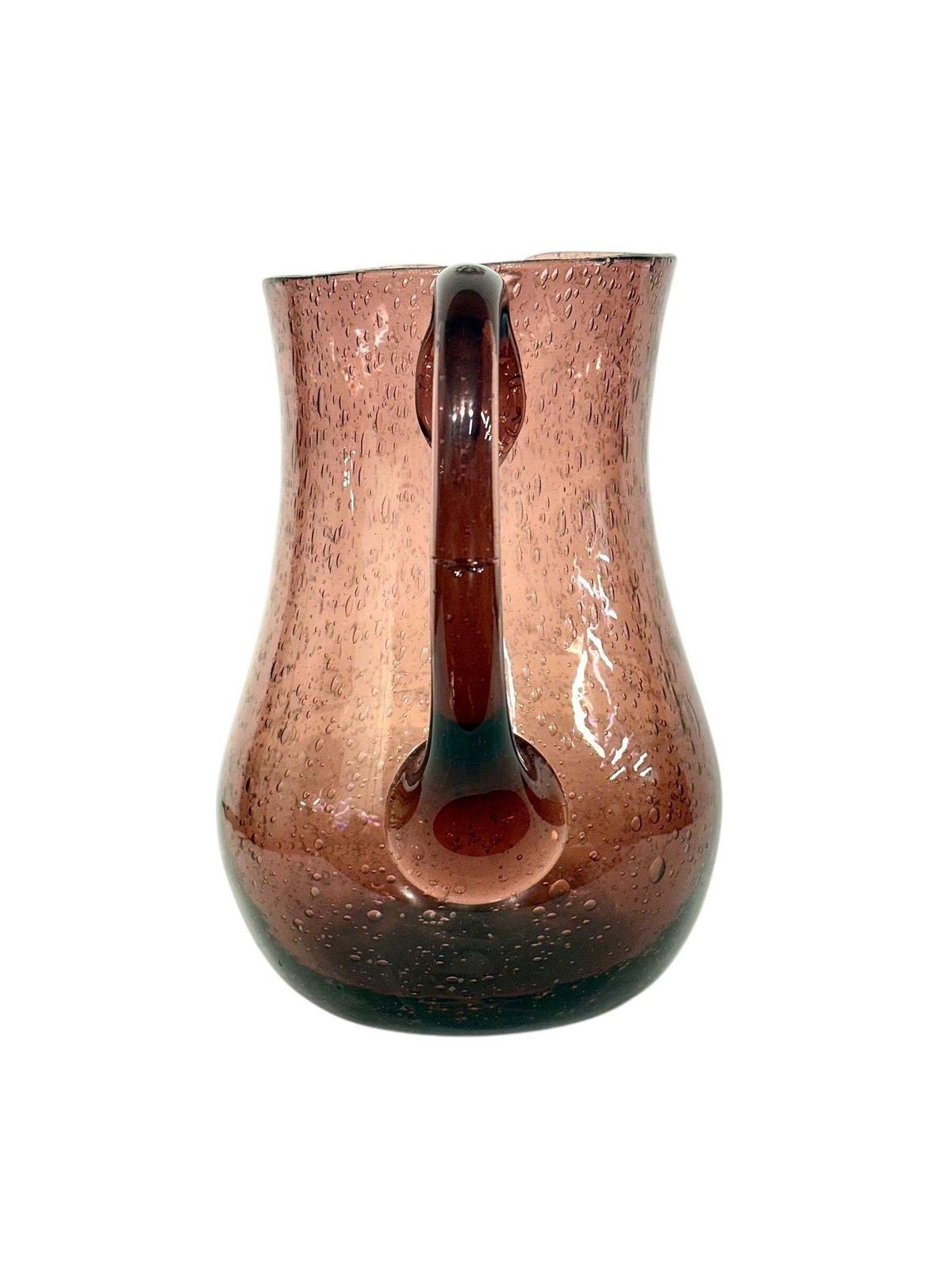 Biot Blown Bubble Glass Carafe Or Pitcher, 20th Century photo furniture