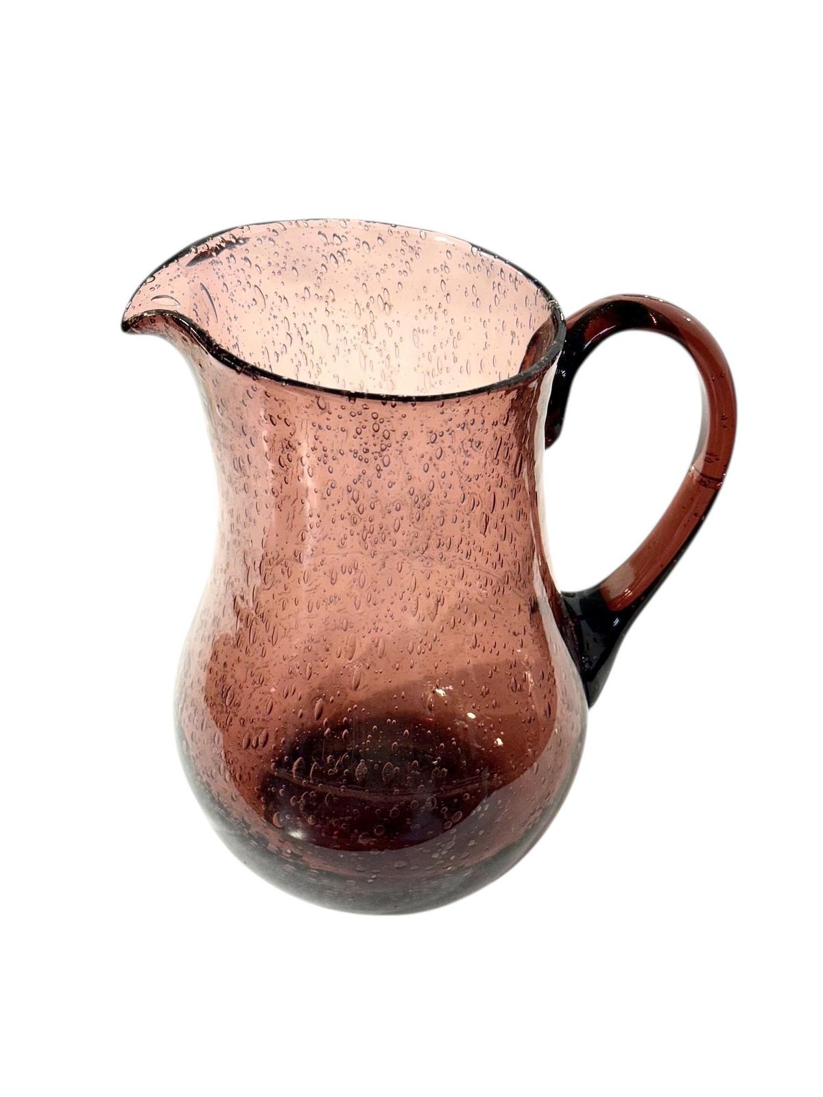 photo for sale Biot Blown Bubble Glass Carafe Or Pitcher, 20th Century
