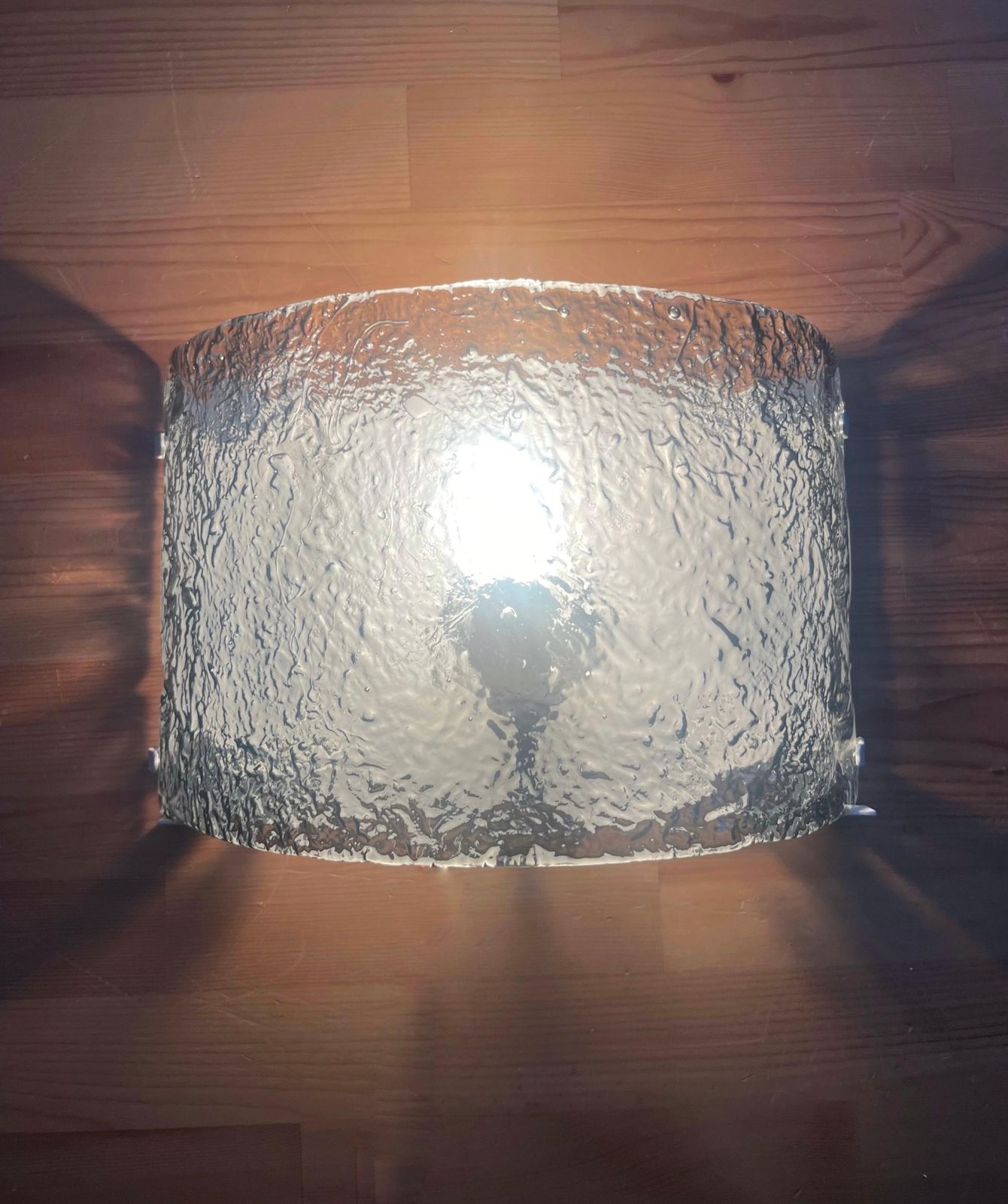photo buy Pair Of Italian Grey Murano Glass Wall Sconces By Carlo Nason For Mazzega, 1970s