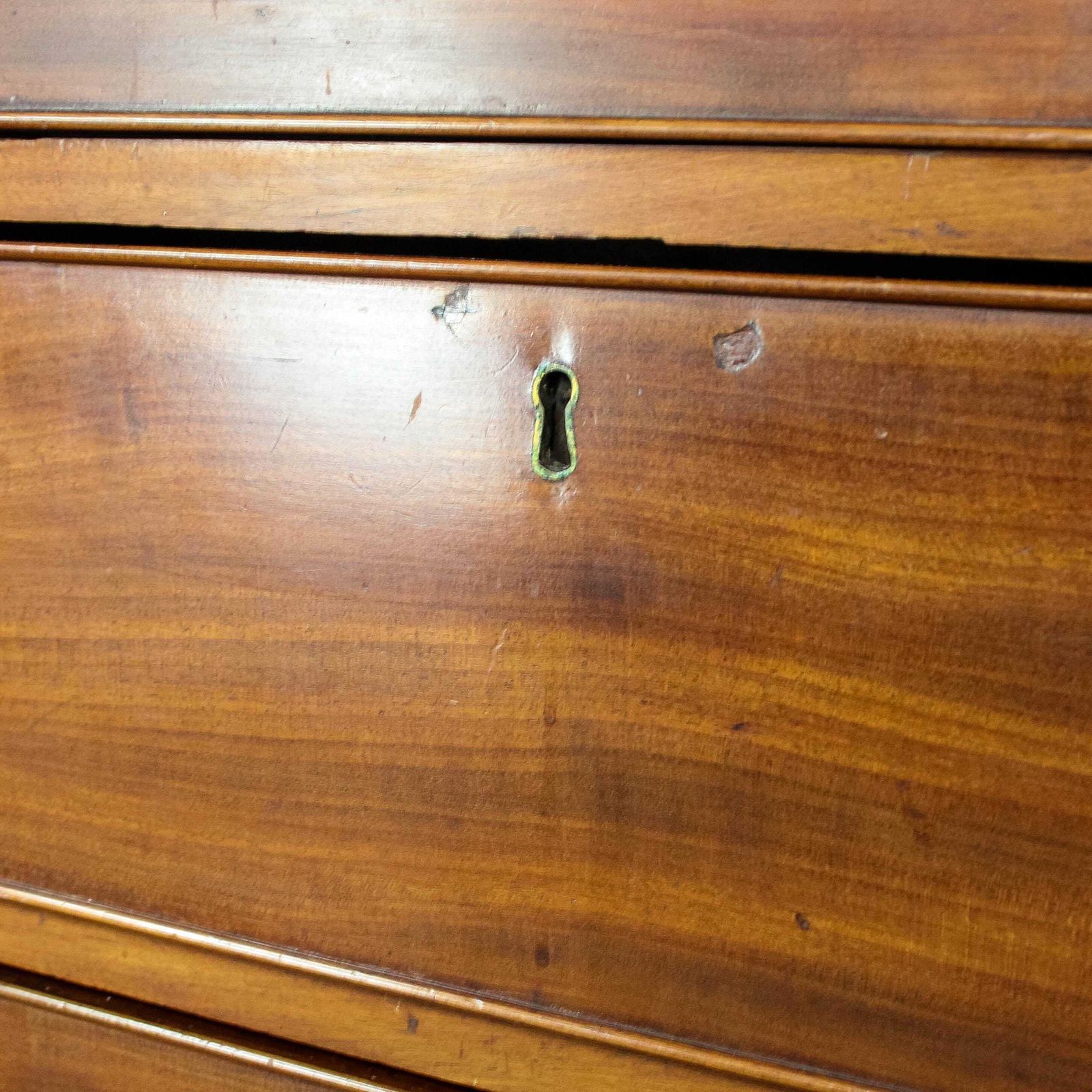 Furniture Antique 19th Century Mahogany Chest Of Drawers photo