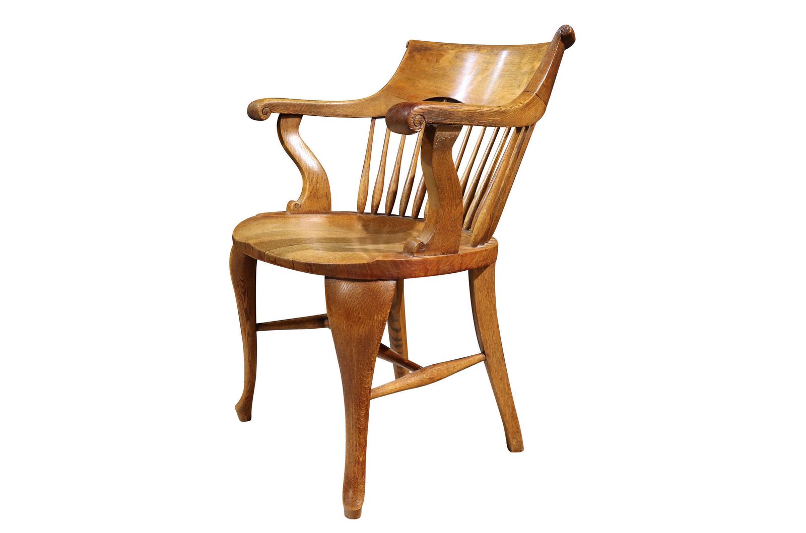 Oak Desk Chair Circa 1880, 1800s photo furniture