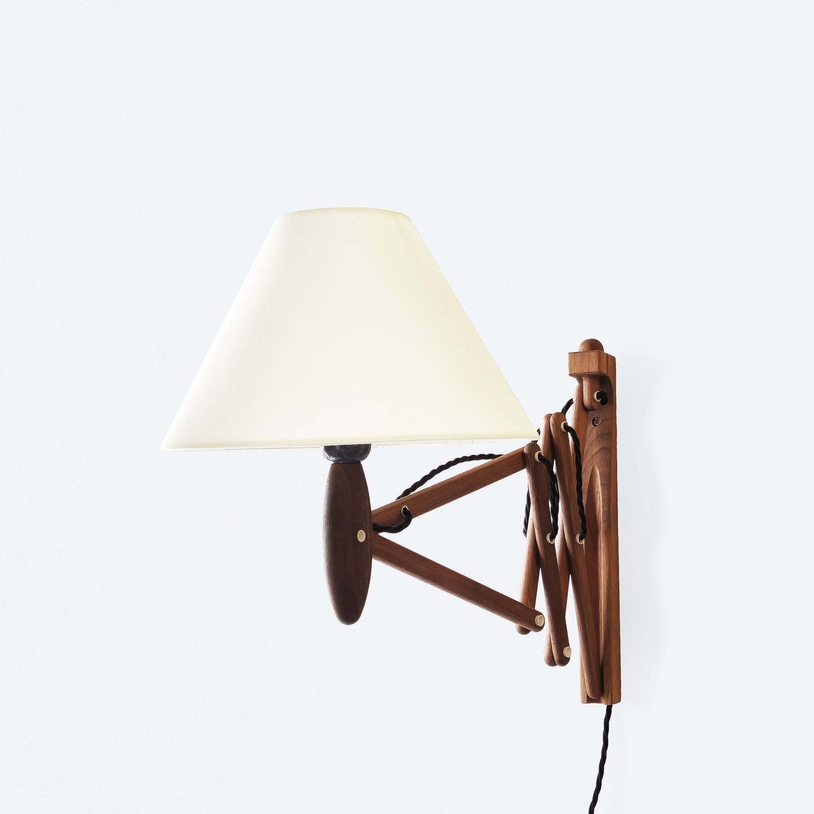 Erik Hansen Small Scissor Concertina Wall Lamp photo for sale