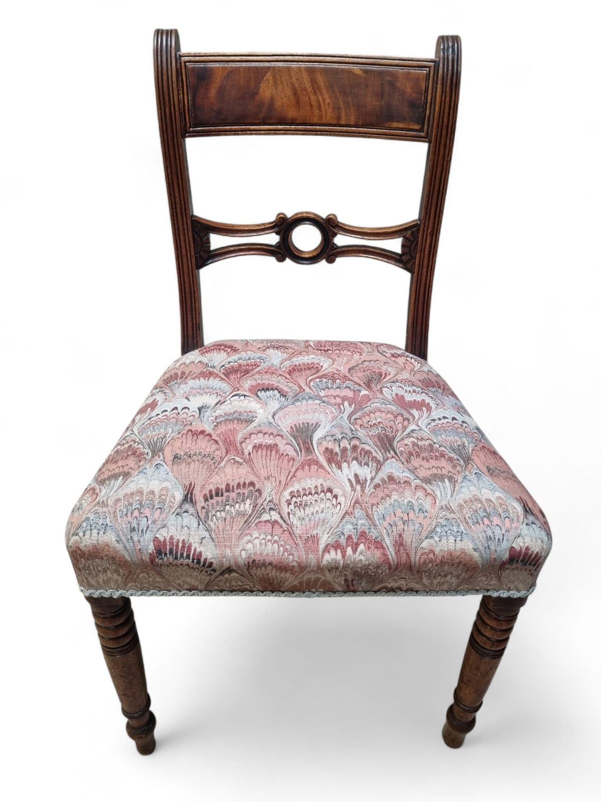 Antique Wooden Dining Chairs / C1880 / Set Of 2 photo for sale