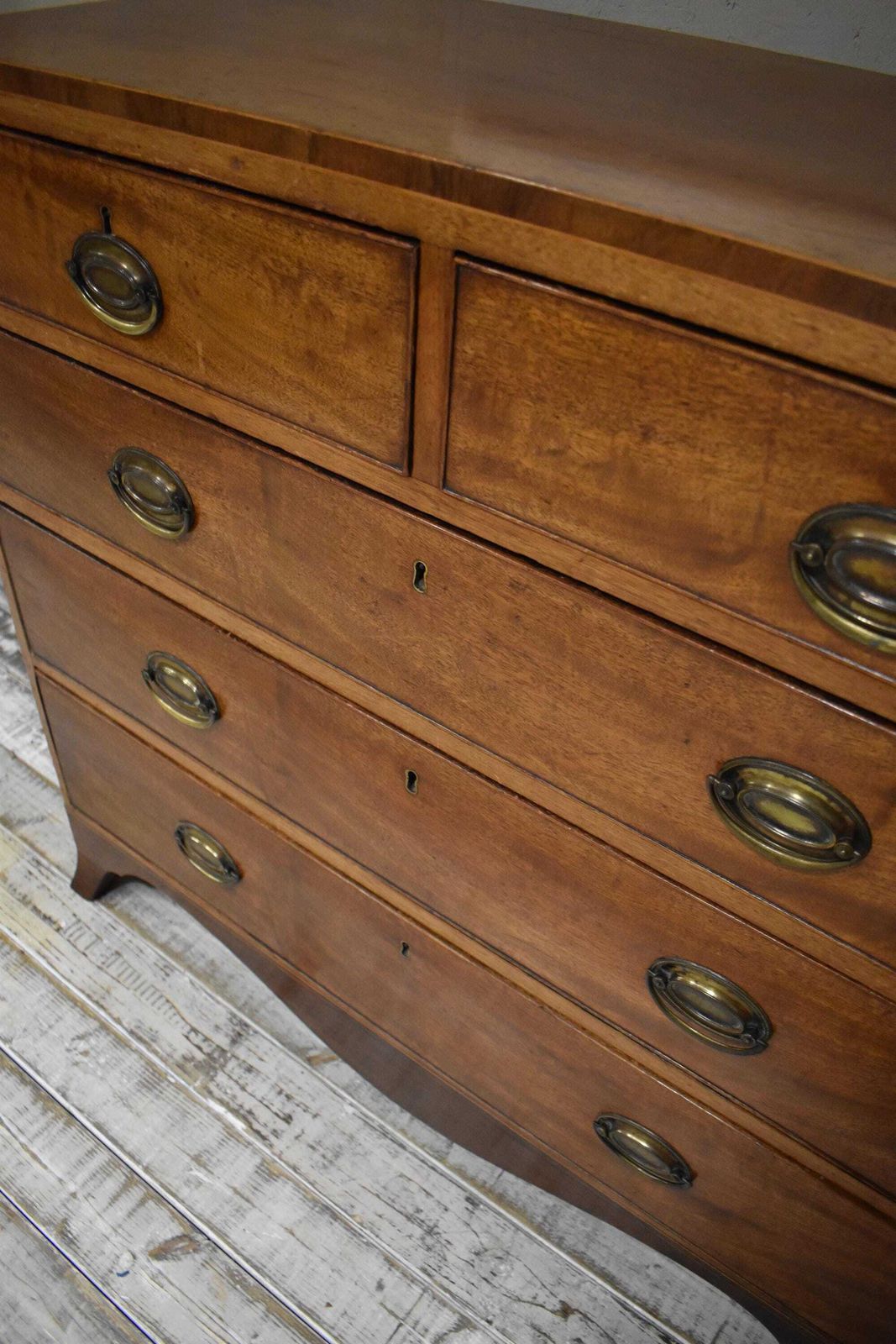 Antique Regency Victorian Mahogany Chest Of Drawers photo vinterior