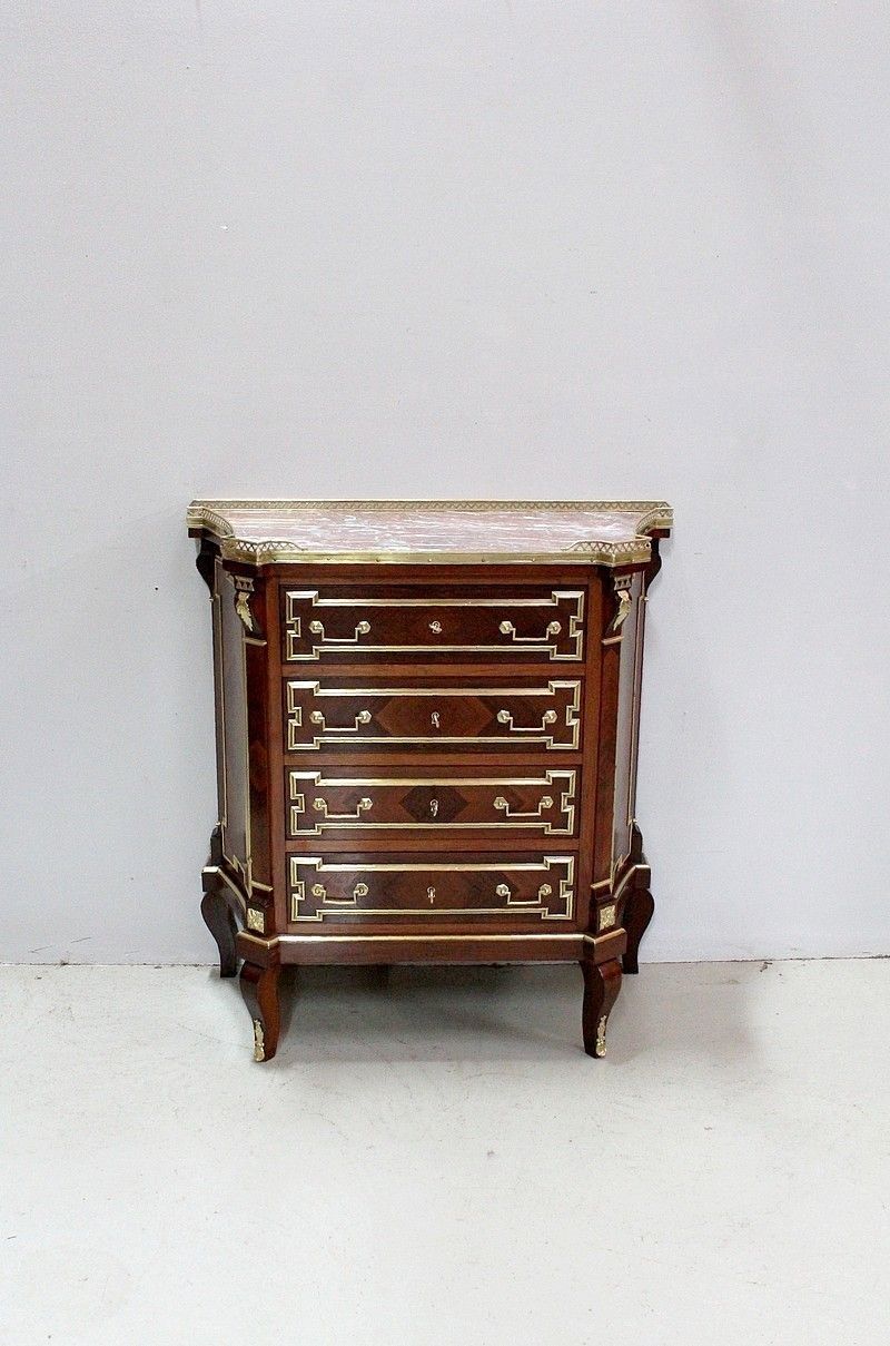 Small Chest Of Drawers Louis XVI, 19th Century