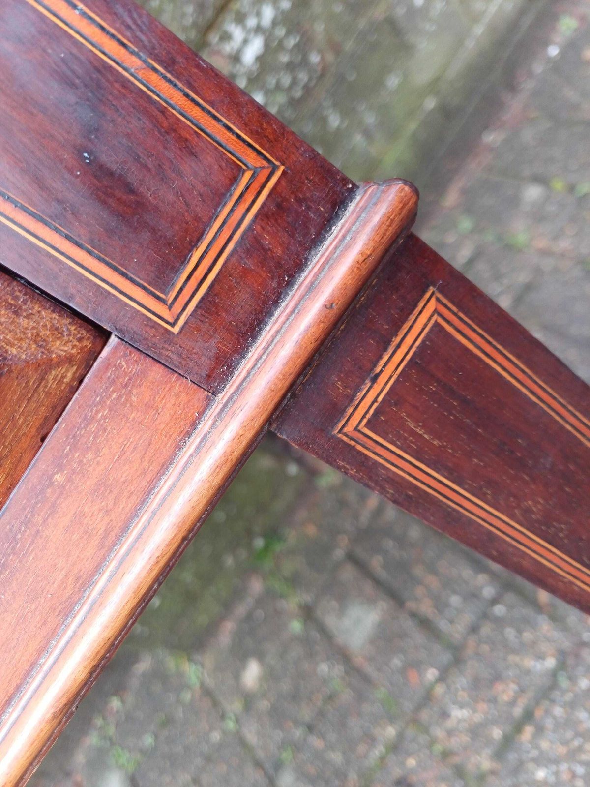 Victorian Mahogany Side Table Desk Dressing Table Brass Handle Drawer Inlaid Detailing Antique Occasional Hall Table photo 395.0