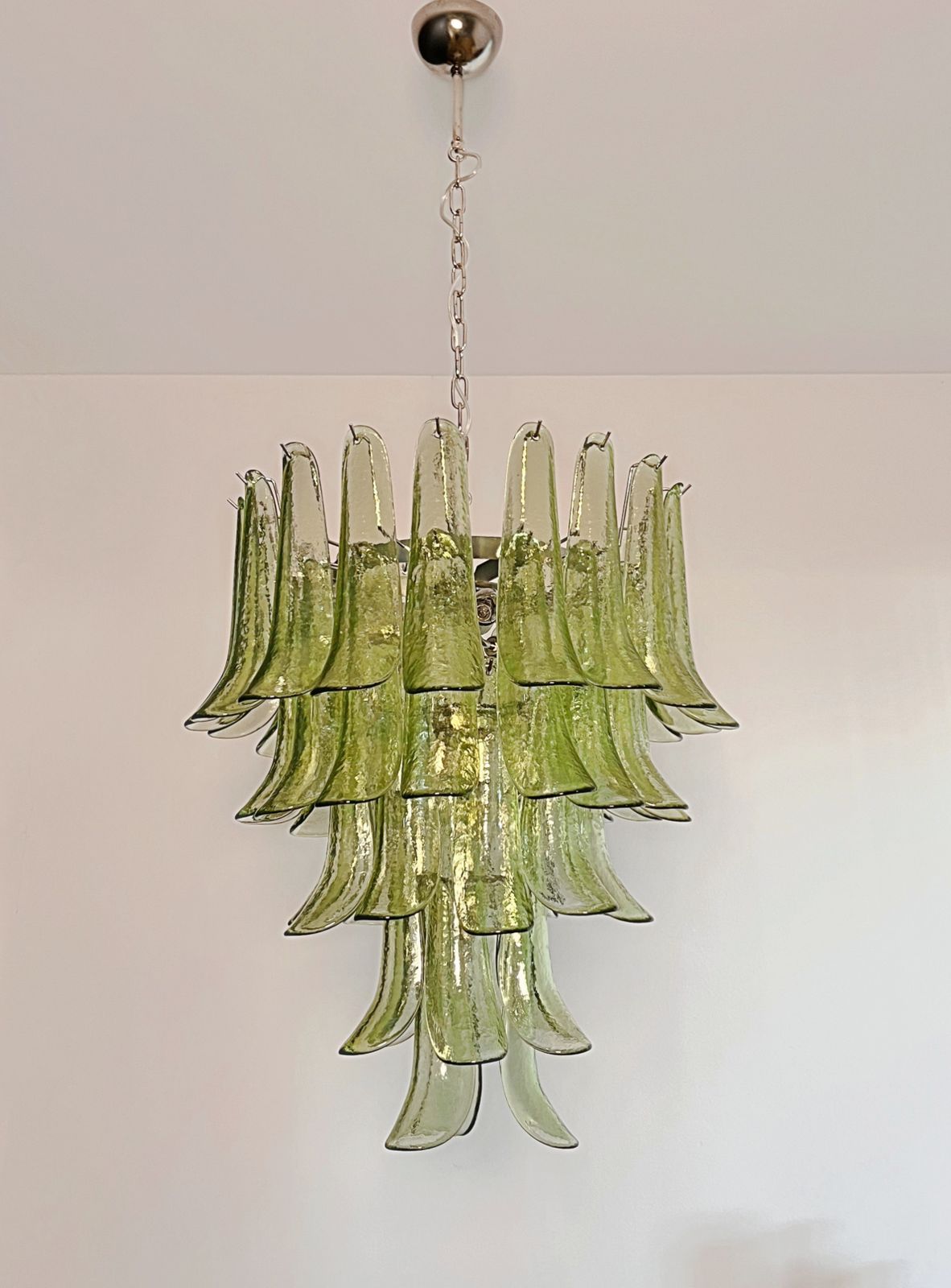 photo buy Italian Vintage Murano Chandelier   52 Amber Green Petals