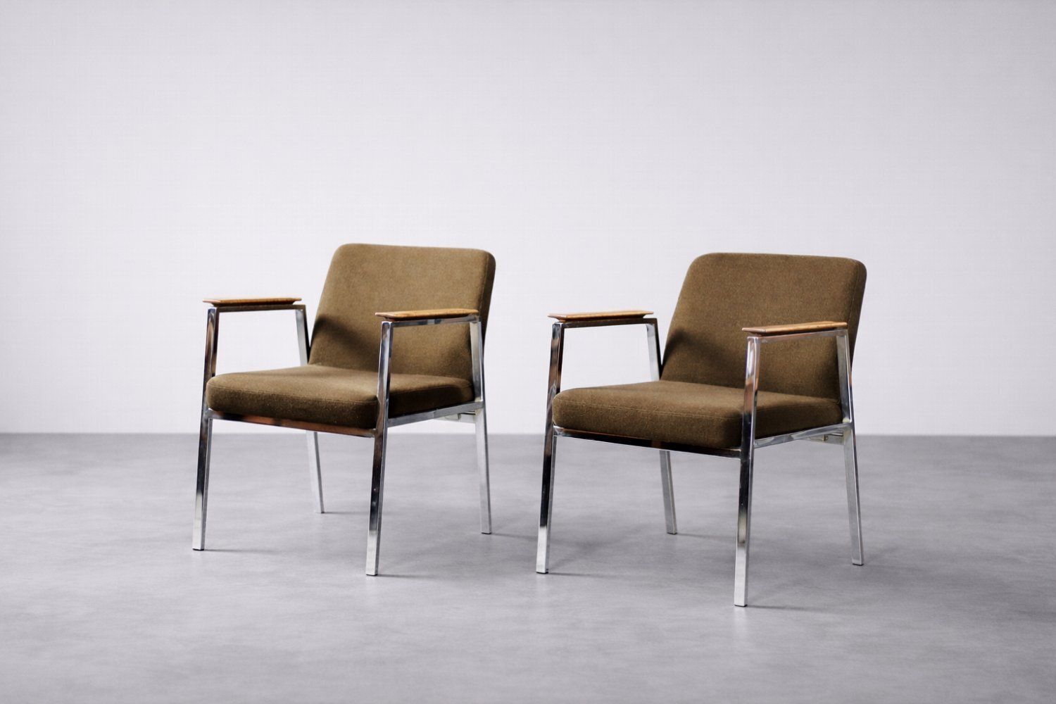 Mid Century Modern German Brown Conference Chair From Drabert, 1970s photo Furniture