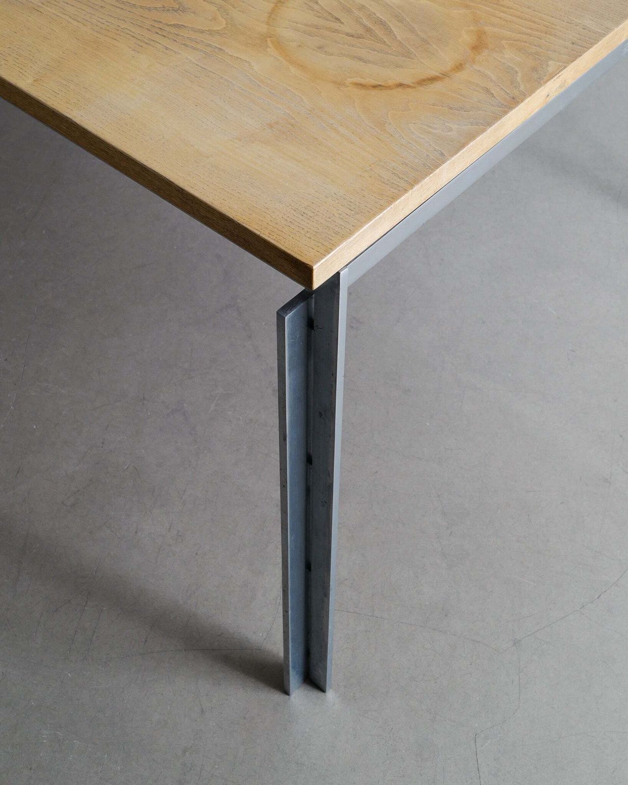 Poul Kjaerholm "Pk51" Working Desktable In Ash Wood & Steel By E. Kold, 1960s photo Furniture
